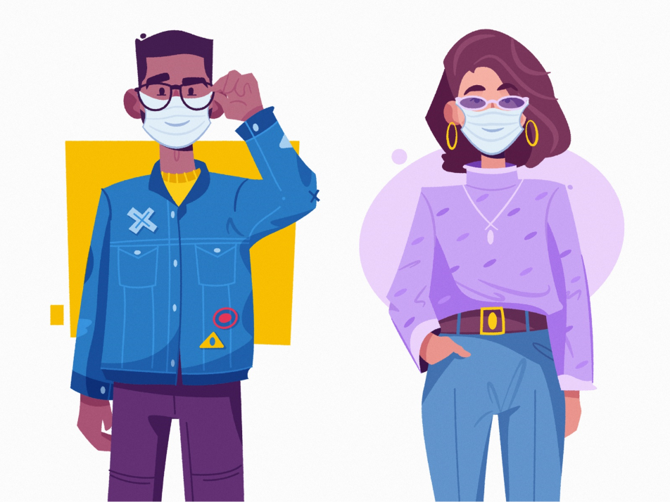 mask illustration